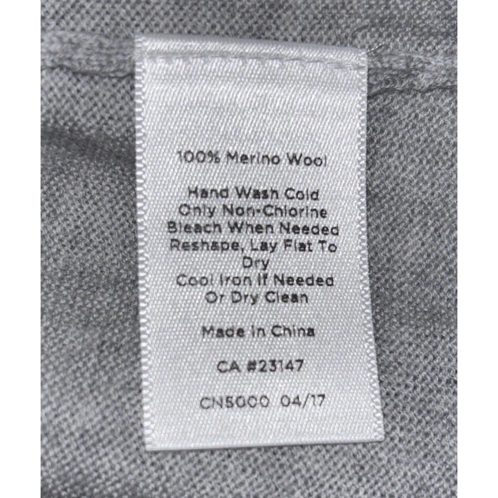 Talbots Petites Gray Pure Merino Wool Long Cardigan/Duster Sweater Large (LP) - Picture 14 of 15